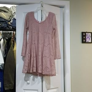 Xhileration Pink lace dress